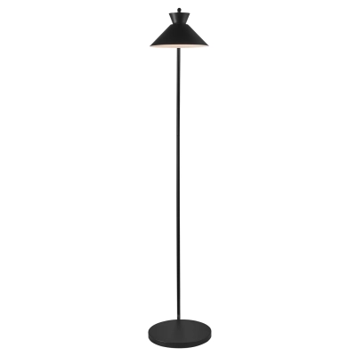 lafabryka.pl Metalowa lampa podłogowa Dial - Nordlux, czarny 2213394003